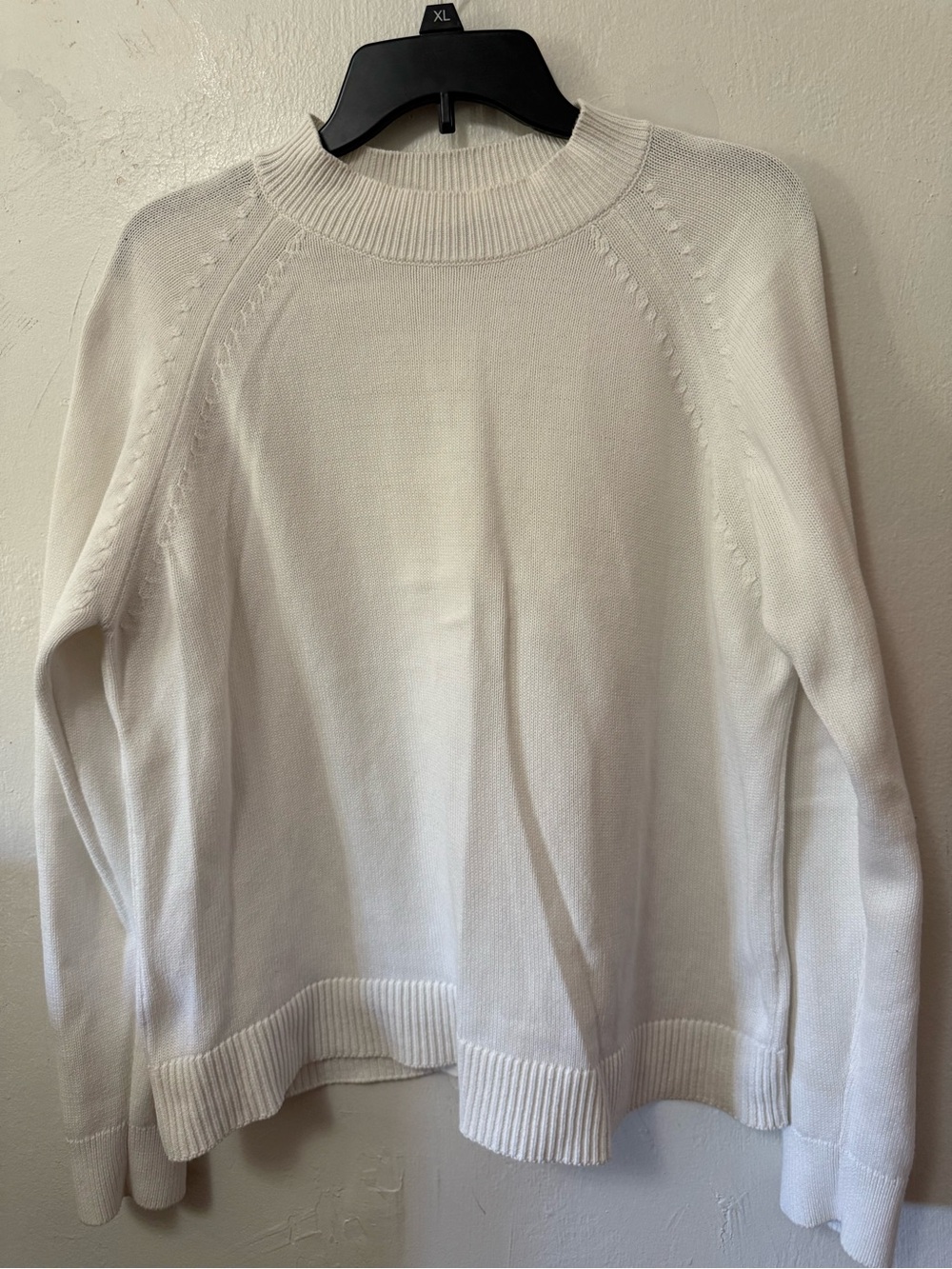 Quince white sweater size M #knitwear #cozy